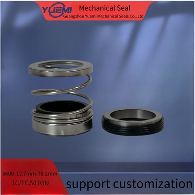 Penutup mekanik pompa air/EA560B-0.5-3"mm ukuran metrik Fkm TC TC Vulcan Tipe 24 Penutup mekanik